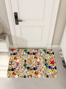 1pc Beach Goose Soft Stone Graphic Anti-slip Door Mat Kitchen Rug Bath Mat - Multicolor - View 1