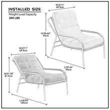 Rocking Chair, Modern Adjustable Rocking Chair Nursery, Stylish Rocking Armchair Lounge Sofa Chair, Lie or Sleep Lazy Chair Glider Chair for Living Room/Bedroom/Balcony/Courtyard - 綠松石 - 查看 5
