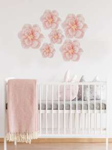 1 件纸花墙饰，适用于婚礼装饰、婴儿房墙壁装饰、婴儿和新娘送礼会背景 - 淺粉色 - 查看 5