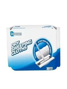 30pcs Electrostatic Dust Removal Disposable Floor Cleaning Cloth For Pet Hair, Replacement Mop Head - White - View 5