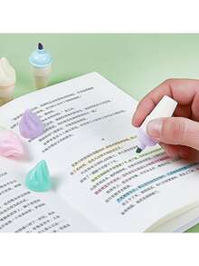 6pcs Cute Design Stamp Highlighter Pens - Multicolor - View 2