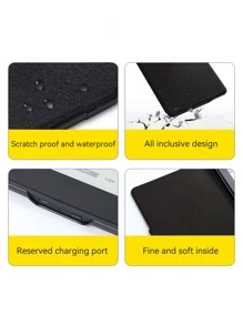 DANYCASE Bao da cho Kindle Paperwhite thế hệ thứ 10, bao da thông minh từ tính bằng vải J9G29R PQ94WIF DP75SDI C2V2L3 M2L3E 2018-2022K - màu đen - Xem 5