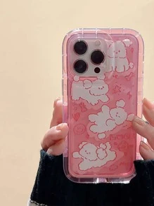 卡通狗圖案手機殼 - 彩色 - 查看 2