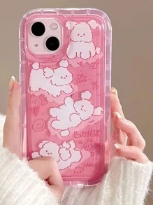 卡通狗圖案手機殼 - 彩色 - 查看 1