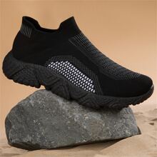 New Mesh Breathable Sports Shoes For 2023 Spring, Plus Size Running Shoes For Men And Women With Anti-slip & High Elasticity Features, Stylish And Durable Footwear For Jogging, Walking And Training, Couples Shoes