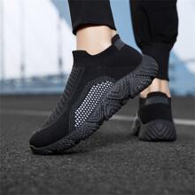 New Mesh Breathable Sports Shoes For 2023 Spring, Plus Size Running Shoes For Men And Women With Anti-slip & High Elasticity Features, Stylish And Durable Footwear For Jogging, Walking And Training, Couples Shoes