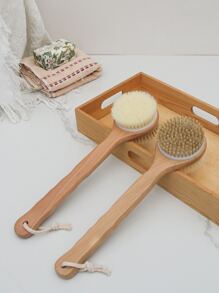 Round Long-Handle Double-Sided Bath Brush,Bag,Organizer,Storage,Hair Clips - Multicolor - View 2