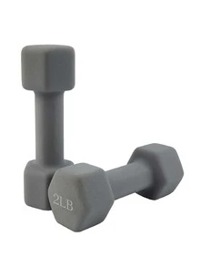 Dumbbell Hand Weight Pairs – Neoprene Dumbbell Exercise & Fitness For Home Gym Equipment and Adjustable Dumbbell Sets–Non-Slip, Color Coded Hex Shaped Free Weights For Women,Men - 灰色 - 查看 7