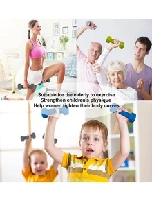 Dumbbell Hand Weight Pairs – Neoprene Dumbbell Exercise & Fitness For Home Gym Equipment and Adjustable Dumbbell Sets–Non-Slip, Color Coded Hex Shaped Free Weights For Women,Men - 灰色 - 查看 6