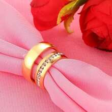 مجوهرات أسلوب أساسي & الموضة فولاذ غير قابل للصدأ 6 مم زوج خاتم الزواج للرجال & , هدية , مقاس 7-11 2 قطع نساء