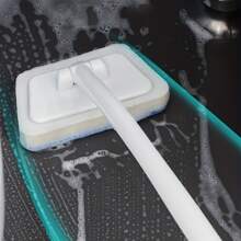 1/3入組可拆卸海綿浴缸刷,多功能家用地面牆瓷磚刷,窗戶玻璃海綿清潔刷,長柄清潔刷,廚房浴室清潔用品 - 白色 - 查看 10