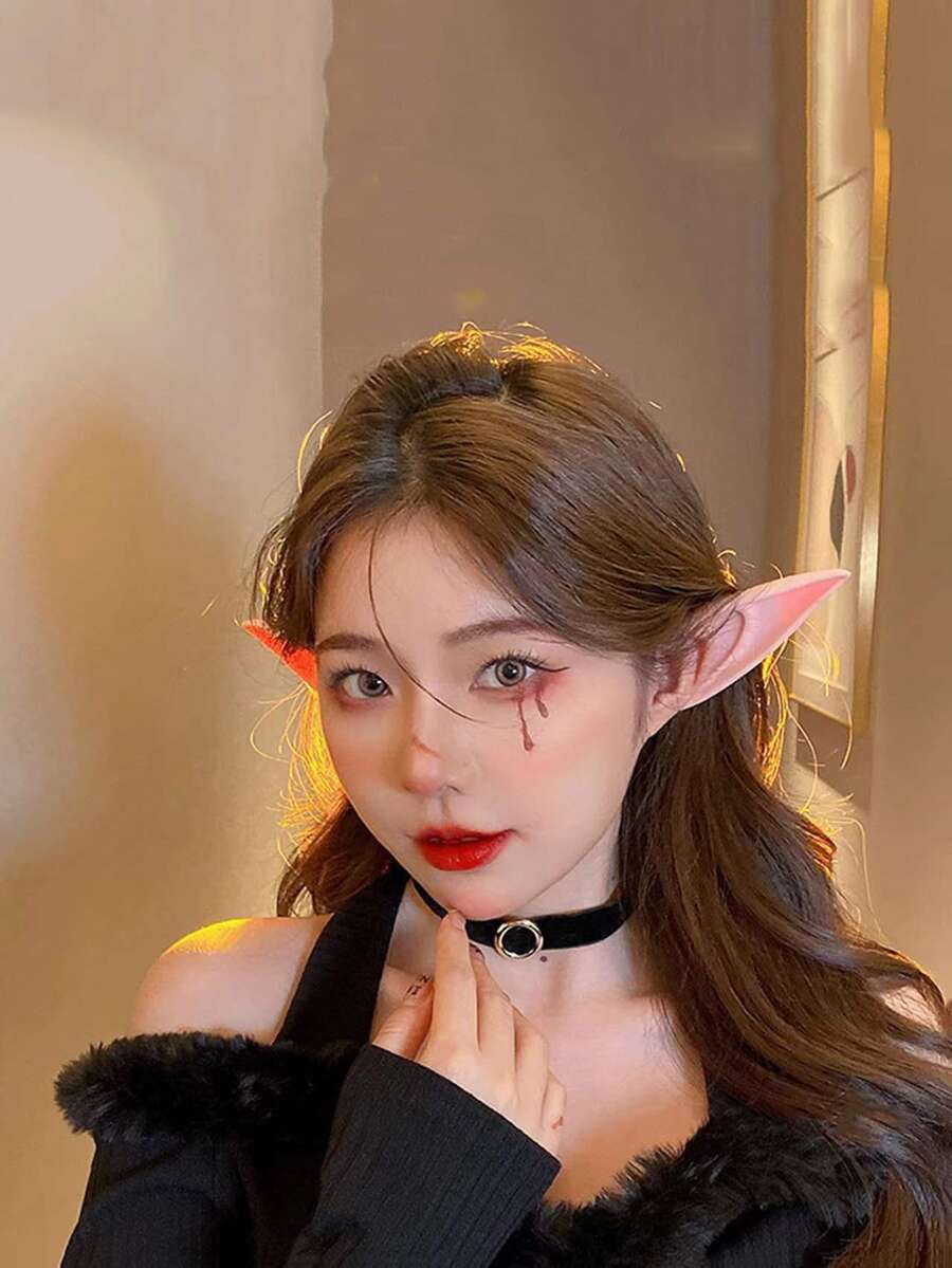 1 pieza largo duende orejas - Amarillo - Ver 1