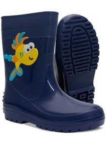 Pópidí Kid's Rain Boots - Màu xanh hải quân - Xem 2