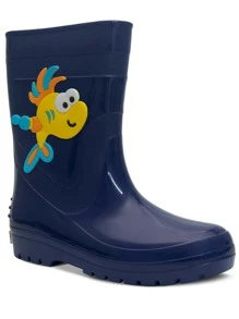 Pópidí Kid's Rain Boots - Màu xanh hải quân - Xem 1