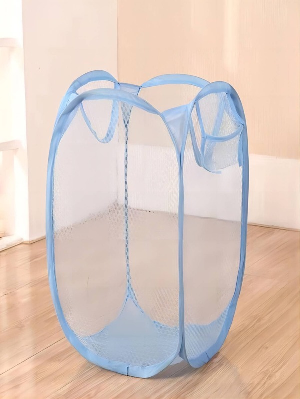 Foldable Mesh Laundry Basket, Breathable Dirty Clothes Hamper, Toy & Miscellaneous Storage Organizer Dress Pants Shoes Jeans Boots Skirtlaundry Hamper,Washing Basketbathroom Organizer,Basket,Storage Basket,Foldable Laundry Basket