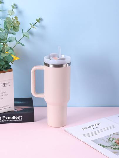 1入組1200ML不銹鋼雙層真空保溫戶外運動車專用大容量40OZ第二代噴漆多色瓶，附贈PP吸管適用於派對及禮物。可單獨購買杯刷、吸管、矽膠底墊等附件。