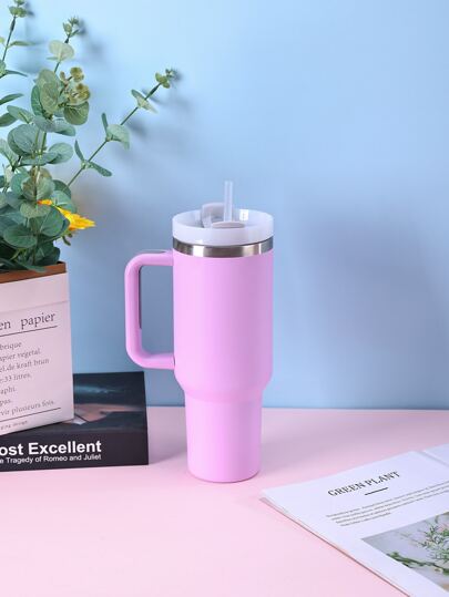 1入1200ML不鏽鋼雙層真空保溫戶外運動車用大容量40OZ第二代，噴漆彩色，贈送PP吸管適用於派對禮品。杯刷，吸管，矽膠墊等配件也可單獨購買。