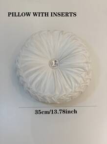 1入組南瓜形狀軟墊帶枕頭芯 - 白色 - 查看 5