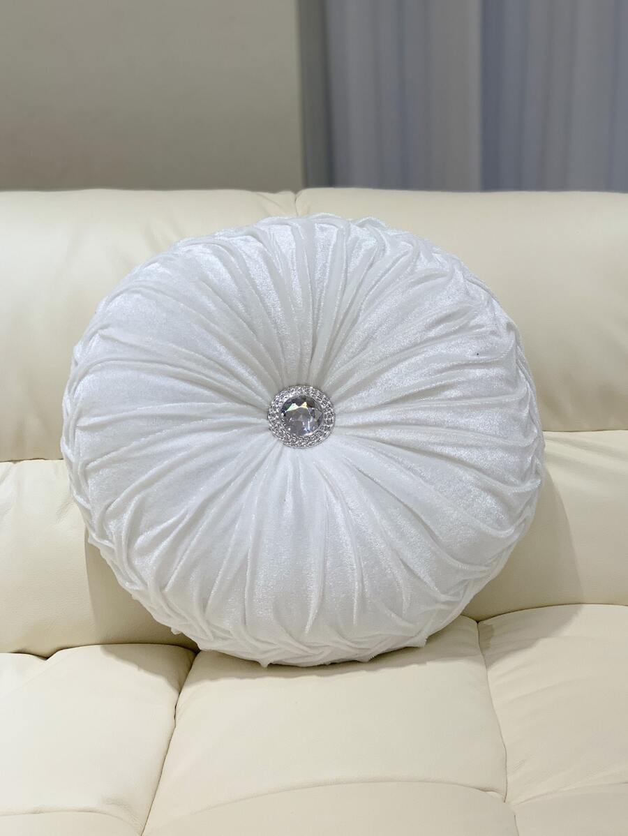 1入組南瓜形狀軟墊帶枕頭芯 - 白色 - 查看 1