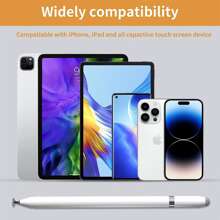 Bút bi đa năng 3 trong 1 Bút cảm ứng từ tính Bút chì tương thích với máy tính bảng Apple Bút màn hình cảm ứng di động Tương thích với phụ kiện Ipad Android - trắng - Xem 8