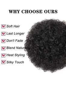 Afro Puff Drawstring Pferdeschwanz, Lockiger/verdrehter Haarknoten, Aus Synthetischen Extensions/ Haarteilen Für Hochsteckfrisuren Frauen