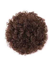 Tóc giả ngắn xoăn bồng bềnh kiểu châu Phi, có dây rút, làm từ sợi tổng hợp. - Màu Tím - Xem 2