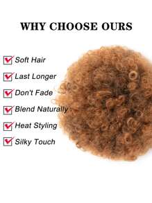 Afro Puff Drawstring Ponytail Kinky Curly Bun Hair Synthetic Short Extensions Hairpieces Updo Hair For