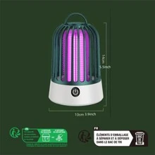 1 pieza Lámpara para matar mosquitos carga usb portátil con control tactil para doméstico usar - Amarillo - Ver 5