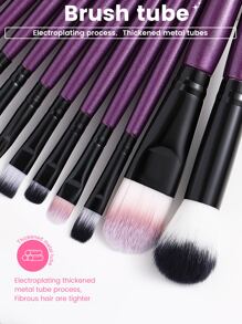 18件套化妆刷套装，含3个化妆粉扑，柔软三角矿物粉扑，适用于面部化妆。化妆刷套装，化妆刷套装，化妆刷组合，化妆刷套装，全套化妆刷，化妆刷套装，全套化妆工具，化妆刷套装，化妆刷套装，化妆礼盒套装 - 彩色 - 查看 6