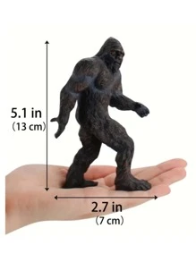 1 piece Lifelike Garden Ornament Ape Man Figure, and Gorilla Static Human Origins Statue - Black - View 5