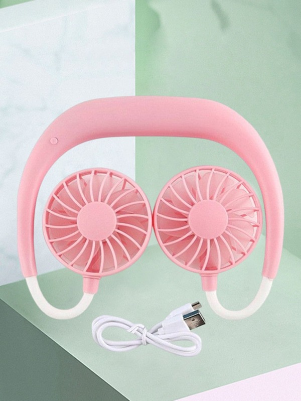 Mini Hanging Neck Fan Wearable Fan Folding Handheld Rechargeable