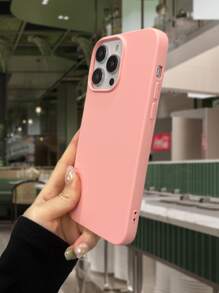 粉色纯硅胶手机壳，兼容 15/15 Plus/15 Pro/15 Pro Max - 粉色 - 查看 4