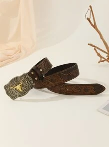 Thắt lưng Boho phong cách Tây cổ điển dành cho quần Jeans Halloween mùa hè, trường học mùa thu, mùa thu, Halloween - màu nâu - Xem 2