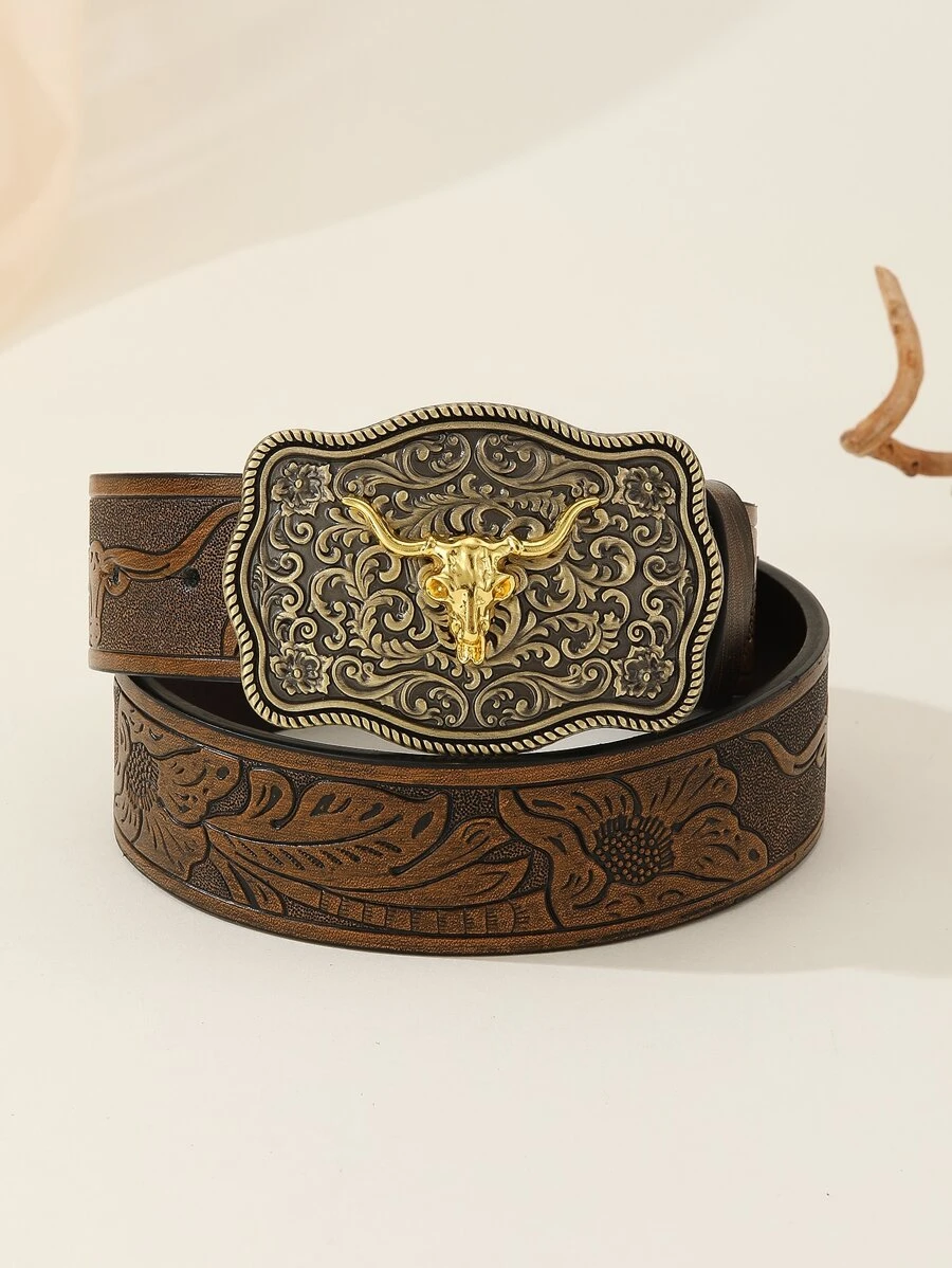 Thắt lưng Boho phong cách Tây cổ điển dành cho quần Jeans Halloween mùa hè, trường học mùa thu, mùa thu, Halloween - màu nâu - Xem 1