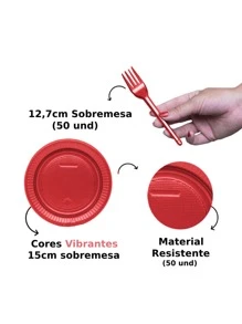 Disposable Kitchenware - Red - View 2