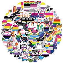 100入組彩虹Love貼紙貼花,LGBT防水貼紙包,自豪貼紙筆記本電腦水瓶,車,計畫冊,滑板 - 彩色 - 查看 3