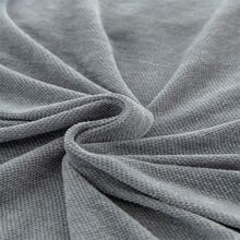 1pc Chenille Seat Cushion Cover - Dark Grey - View 5