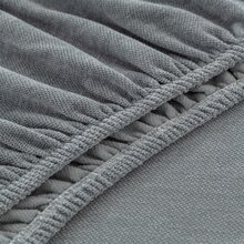 1pc Chenille Seat Cushion Cover - Dark Grey - View 4