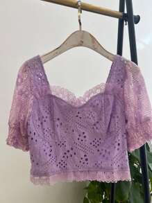 Women Tops - 紫色 - 查看 1