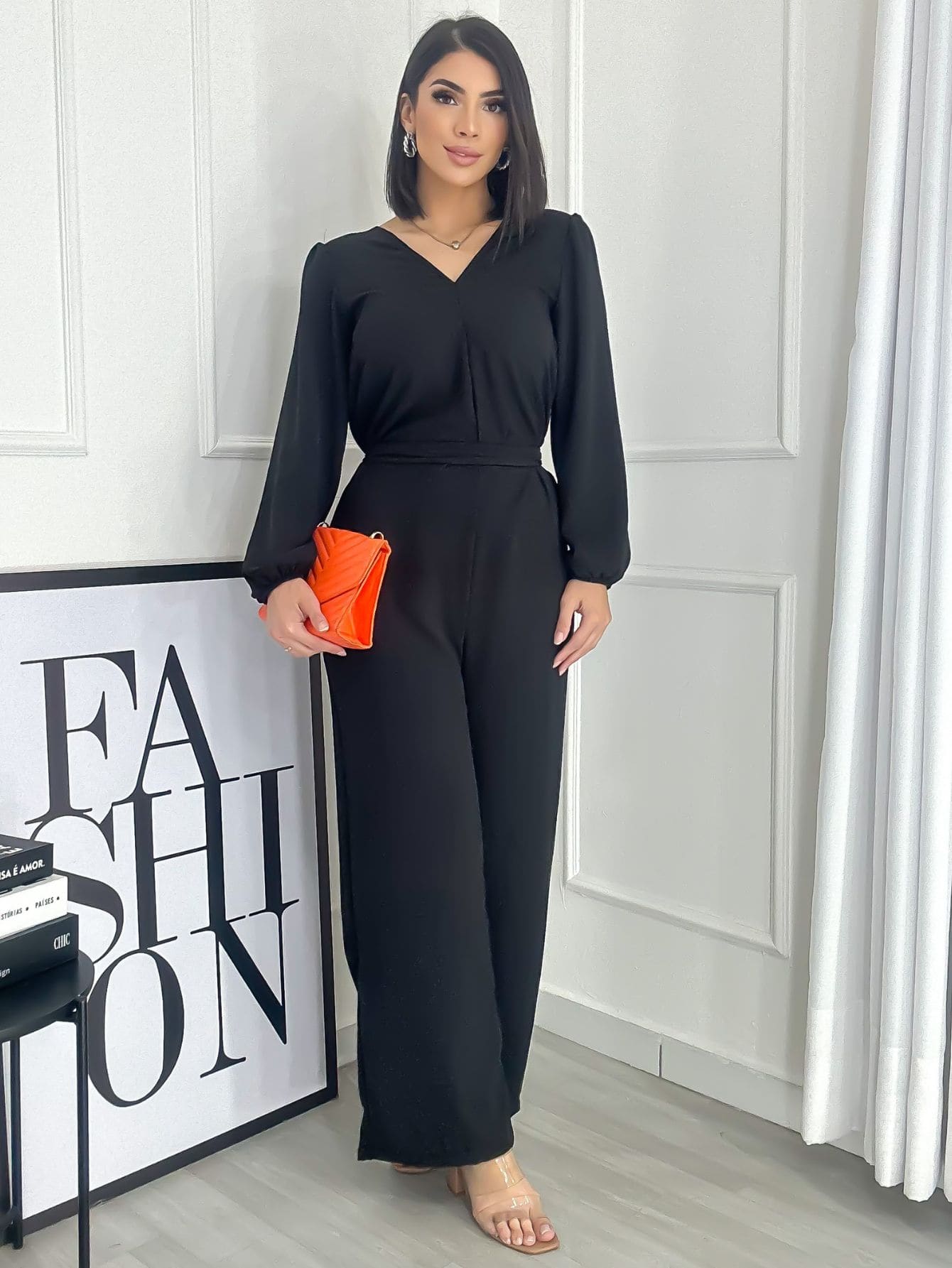 Women Jumpsuits - 黑色 - 查看 1