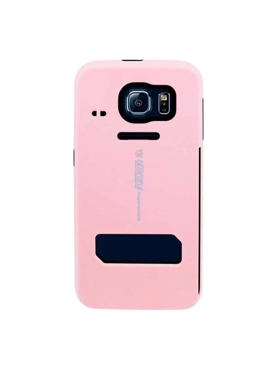 Funda Guardful Uso Rudo con Tarjetero para Galaxy S6 - Rosa - Ver 1