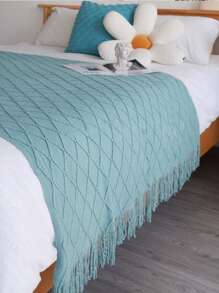 1pc Knitted Blanket For Sofa, Chair, Bed, Office, Summer, Nap,