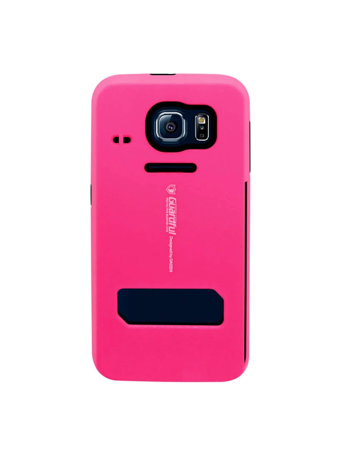 Funda Guardful Uso Rudo con Tarjetero para Galaxy S6 Edge Plus - Rosa Fucsia - Ver 1