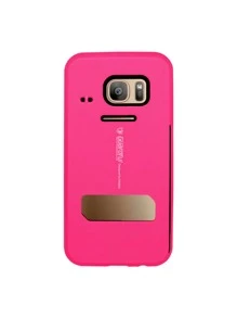 Funda Guardful Uso Rudo con Tarjetero para Galaxy S7 - Rosa Fucsia - Ver 1