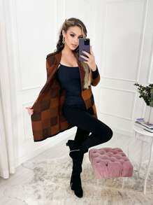 Women Cardigans - màu nâu - Xem 5