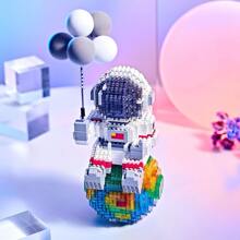 Mini Bricks Model Space Station Saturn V Rocket Building Blocks City Shuttle Satellite Astronaut Figure Many Bricks Set Children Toys Gift Room Decoration,Metal Puzzle,Tiny Rocket,Blocks Figure - Multicolor - View 6