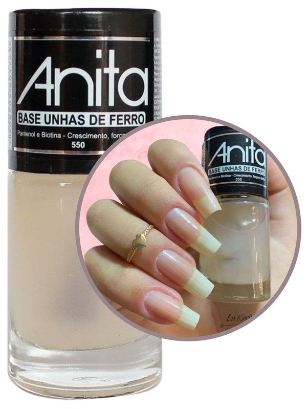 Esmalte Anita Base Unhas de Ferro Força e Brilho Festa Junina