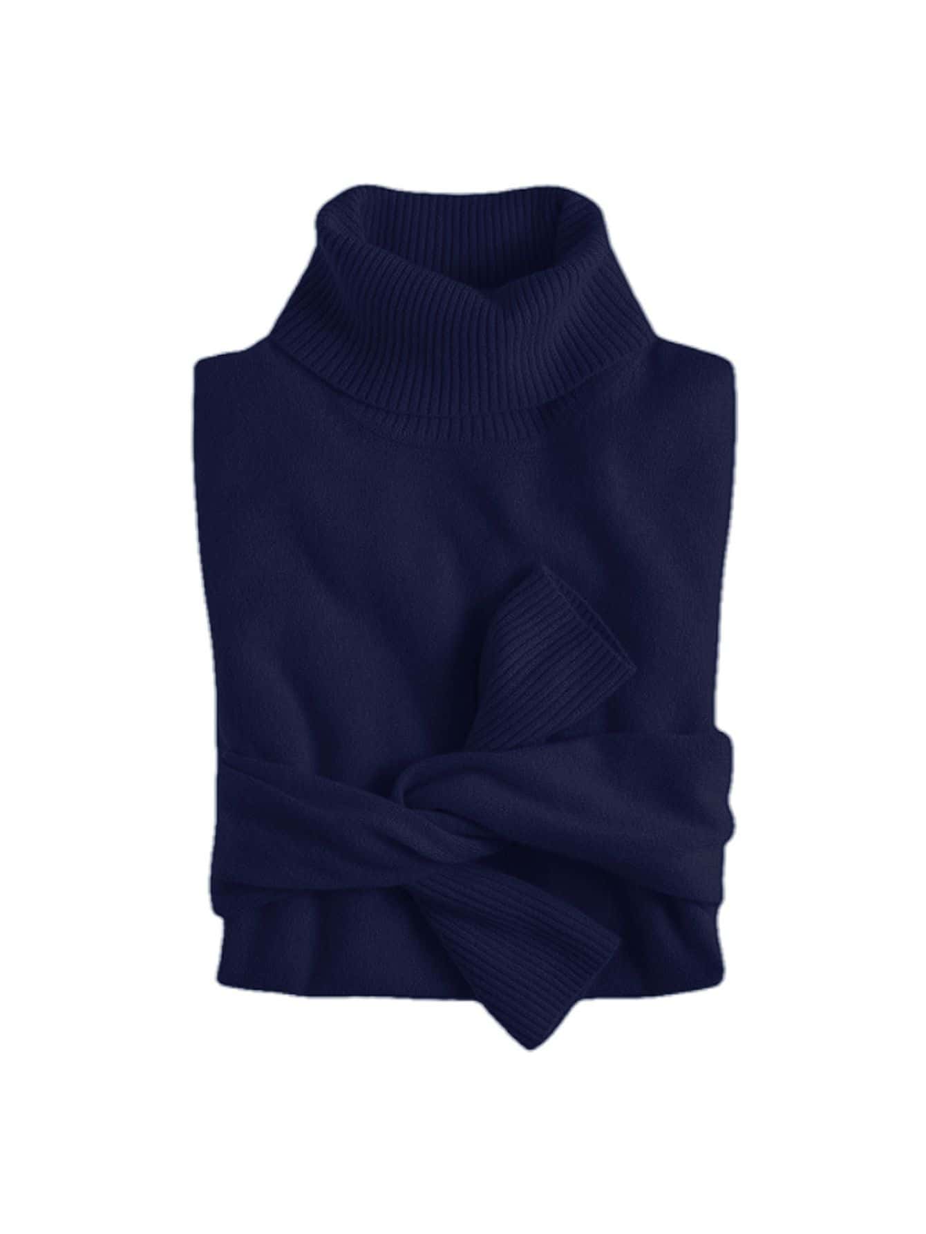 Women Knit Tops - 藏蓝色 - 查看 1