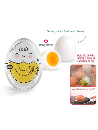 Timer Para Ovos Resina Atóxica 1 Peça - Dolce Home