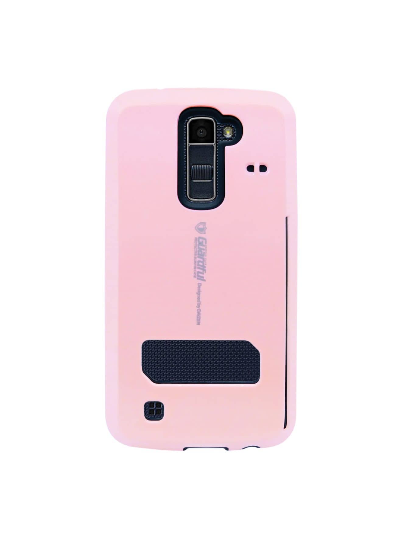 Guardful Heavy Duty Case With Card Holder For  Q10 2015 - Pink - View 1